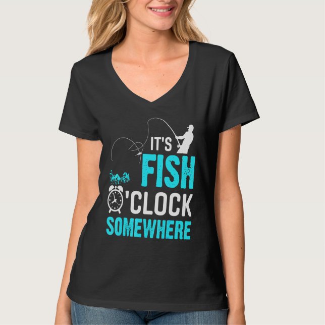 Seine Fischuhr Fischfang Natur im Freien T-Shirt (Vorderseite)