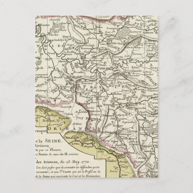 Seine-Fluss Postkarte (Vorderseite)