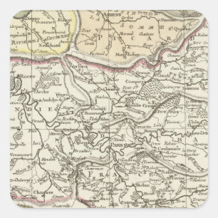 Seine-Fluss Quadratischer Aufkleber