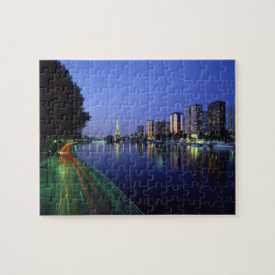 Seine-Front und Eiffelturm, Paris, Frankreich 2 Puzzle