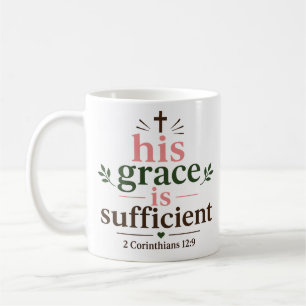Seine Gnade genügt Schriftzitat Zusage Kaffeetasse
