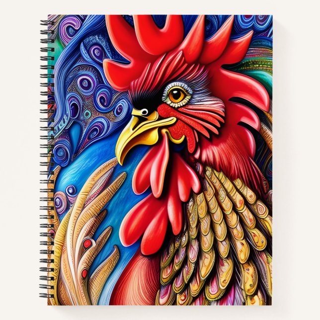 Seine Goldene Majestät - Das Rooster Notizbuch (Vorderseite)