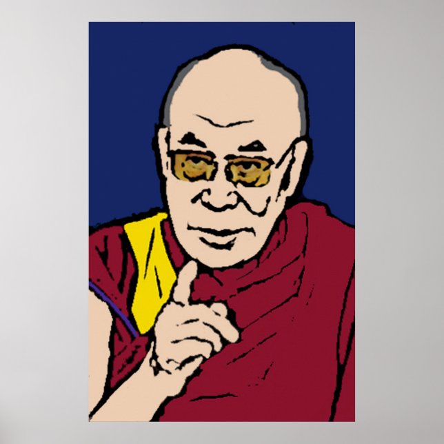 Seine Heiligkeit des Dalai Lama Poster (Vorne)
