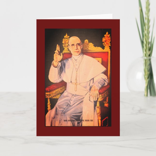 Seine Heiligkeit Papst Pius XII. - Katholische Kir Karte (Vorderseite)