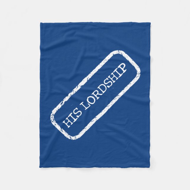 "Seine Herrschaft" Fleece Blankets (Vorderseite)