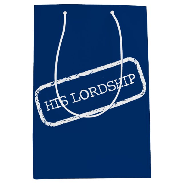"Seine Herrschaft" Mittlere Geschenktüte (Vorderseite)