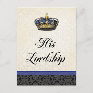 Seine Herrschaft Postkarte