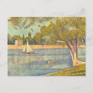 Seine im Grand Jatte, Spring by Seurat Postkarte