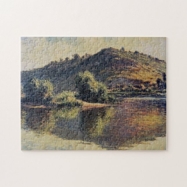 Seine im Hafen von Villez Monet Feine Kunst Puzzle (Horizontal)