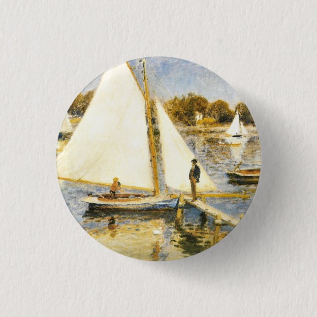Seine in Argenteuil Auguste Renoir Button (Vorderseite)