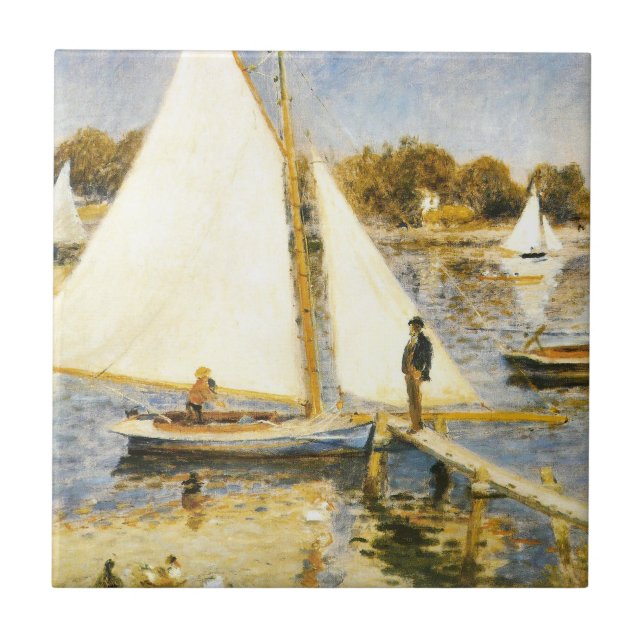 Seine in Argenteuil Auguste Renoir Fliese (Vorderseite)