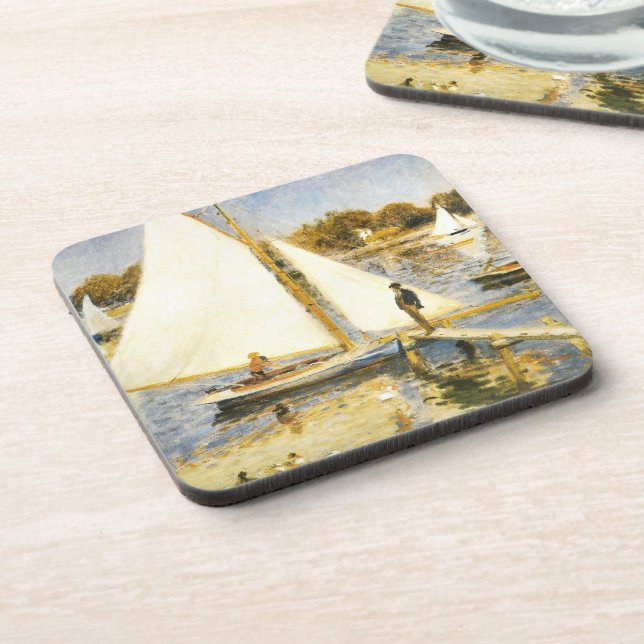 Seine in Argenteuil Auguste Renoir Getränkeuntersetzer (Linke Seite)