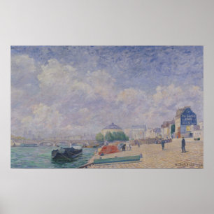 Seine in Bercy, 1885 Poster