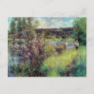 Seine in Chatou von Pierre Renoir Postkarte
