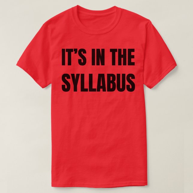 seine in der Silbe T-Shirt (Design vorne)