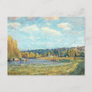 Seine in Saint-Cloud Alfred Sisley Postkarte