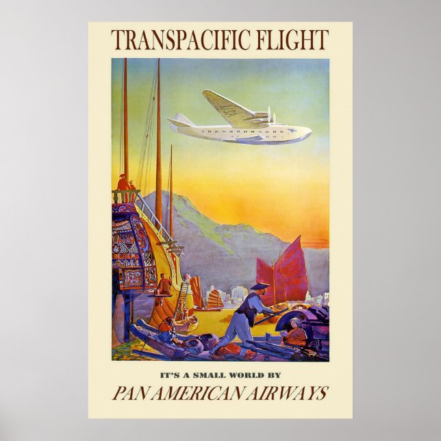 Seine kleine Welt mit amerikanischen Airways Poster (Vorne)