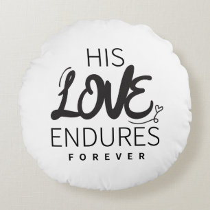 Seine Liebe Evangelische Grafik Jesus Art Gottes E Rundes Kissen