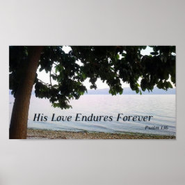 Seine Liebe währt ewig Psalm 136 Poster