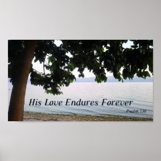 Seine Liebe währt ewig Psalm 136 Poster