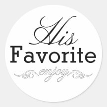 Seine Lieblings-Leckerei-Aufkleber