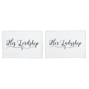 "SEINE LORDSHIP und IHRE LADYSHIP" Kissenbezug