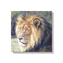 "Seine Majestät" 14" x 14" Leinenschrift