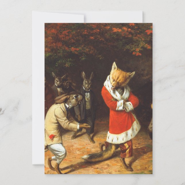 Seine Majestät erhält von William Holbrook Beard Einladung (Vorderseite)