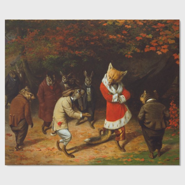 Seine Majestät erhält (von William Holbrook Beard) Geschenkpapier (Flach)