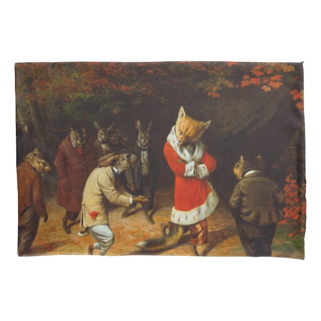 Seine Majestät erhält (von William Holbrook Beard) Kissenbezug (Vorderseite-Links)