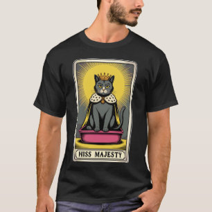 Seine Majestät Katze Tarot Karte Katzenklo Lustige T-Shirt