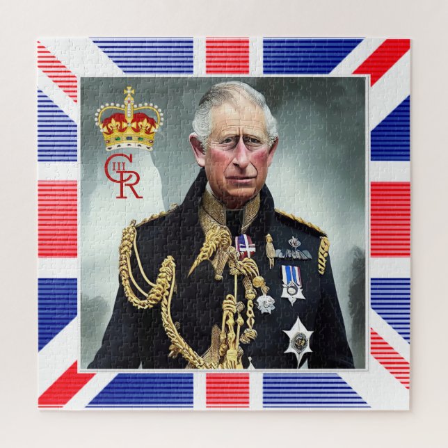 Seine Majestät König Charles III Puzzle (Vertikal)