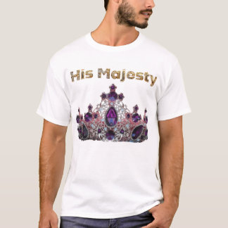 Seine Majestät – königliches Purpurkronen-Design T-Shirt
