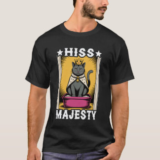 Seine Majestät Lustige Katzen-Toilette Niedliche K T-Shirt