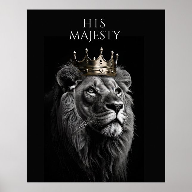 Seine Majestät - Regal Lion Crown Poster (Vorne)