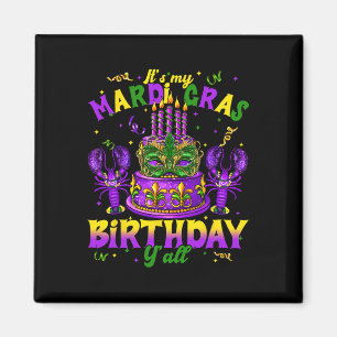 Seine Mardi Gras Geburtstag Yall Mardi Gras Happy Magnet