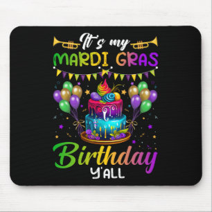 Seine Mardi Gras Geburtstag Yall Mardi Gras Happy  Mousepad