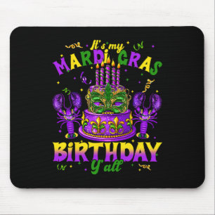 Seine Mardi Gras Geburtstag Yall Mardi Gras Happy  Mousepad
