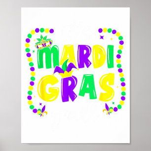 Seine Mardi Gras Yall Party Illustration Poster