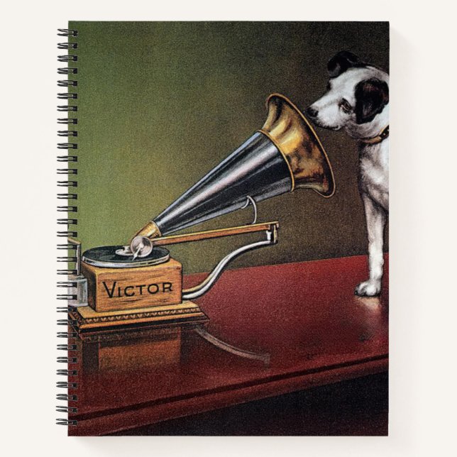 Seine Meisterstimme Vintag Notizbuch (Vorderseite)