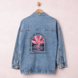 Seine Meriten sind jeden Morgen neu Jeansjacke