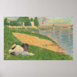 Seine mit Bekleidung - Georges Seurat Kunst Poster