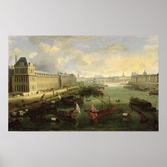Seine mit dem Pont Neuf Poster (Vorne)