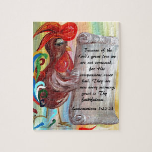 Seine Mitleiden sind jeden Morgen neu Puzzle