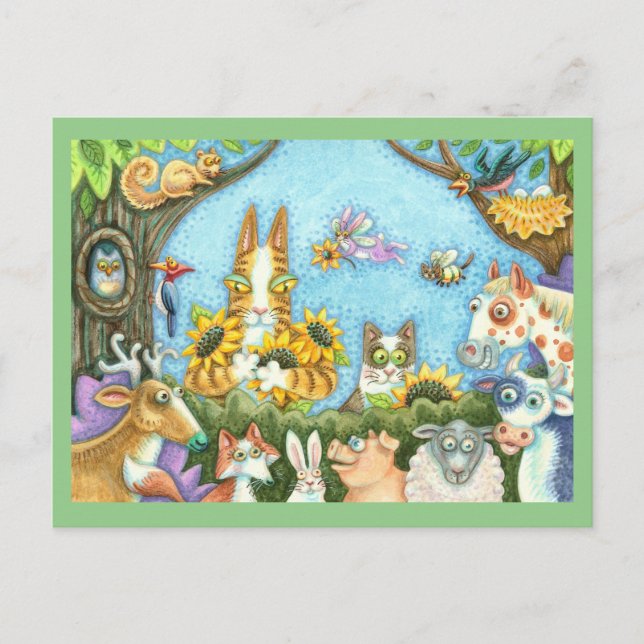 SEINE N' FITZ KATZEN UND MENAGERIE DER FREUNDE, FU POSTKARTE (Vorderseite)