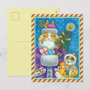 SEINE N' FITZ KATZT CHRISTMAS EINKAUFEN, FÜHRER BA FEIERTAGSPOSTKARTE