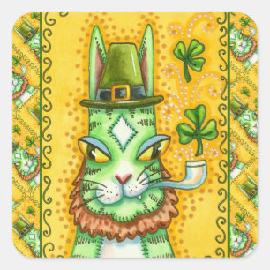 SEINE N' FITZ LEPRECHAUN, ST. TAGSLOSIGKEIT DER KA QUADRATISCHER AUFKLEBER