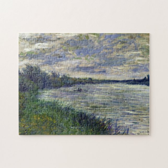 Seine nähe von Vetheuil, Stormy Weather Monet Kuns Puzzle (Horizontal)