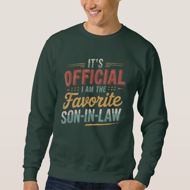 Seine Offizielle im Lieblingsson Sweatshirt (Vorderseite)