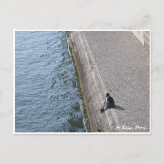 Seine, Paris Postkarte